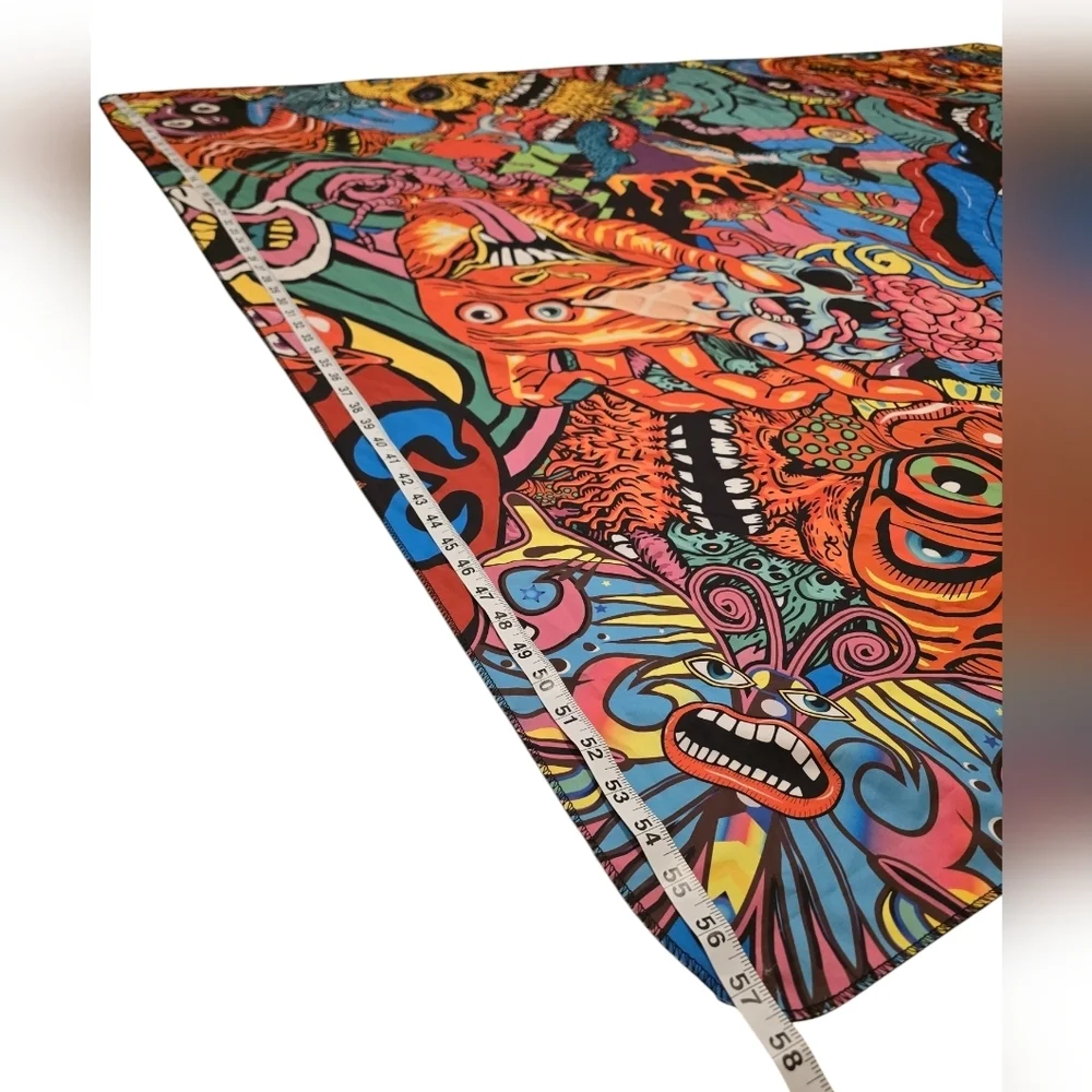 Colorful Monsters Eyeballs Wall Tapestry